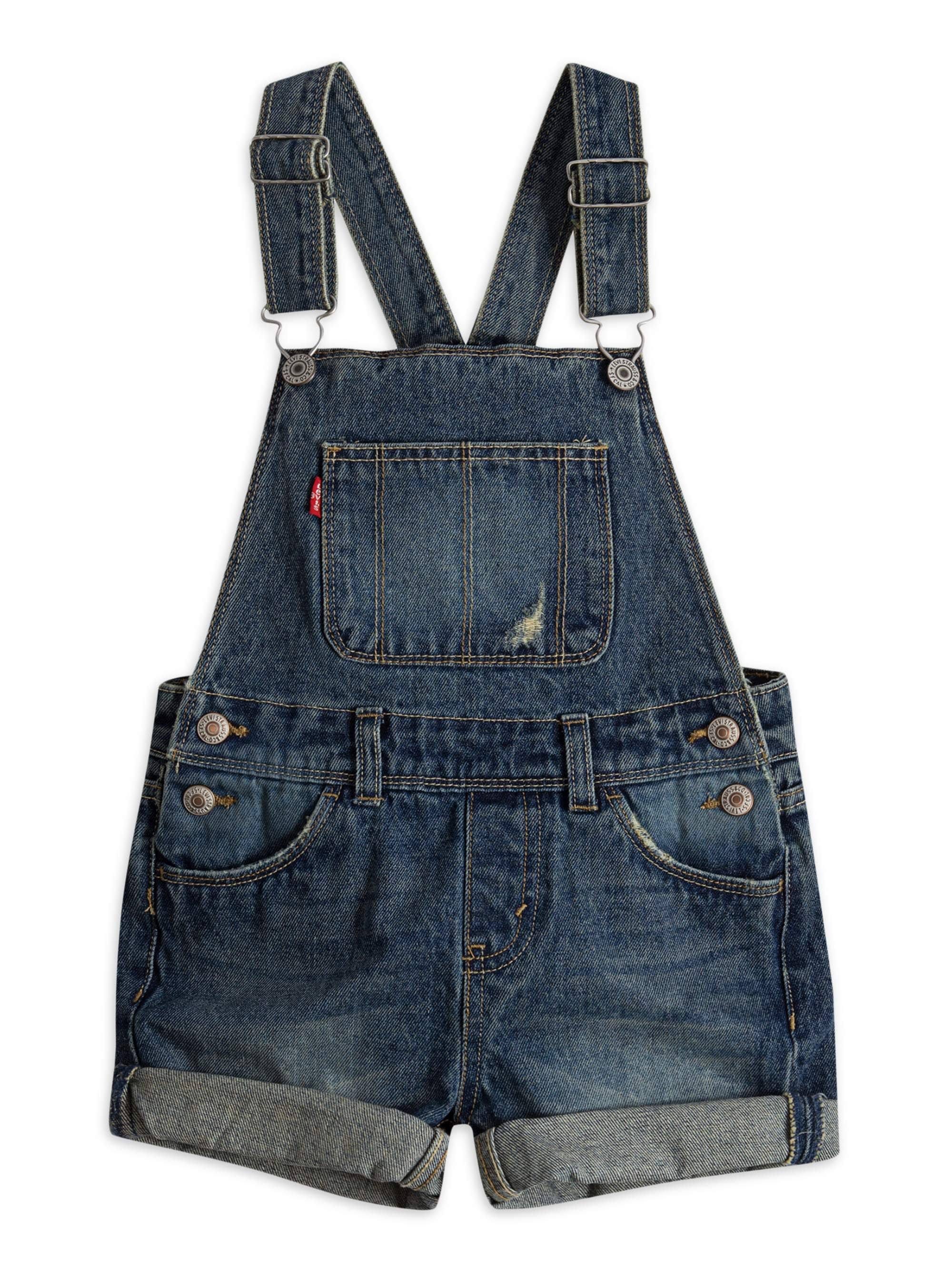Vintage-Inspired Denim Shortalls for Girls | Image