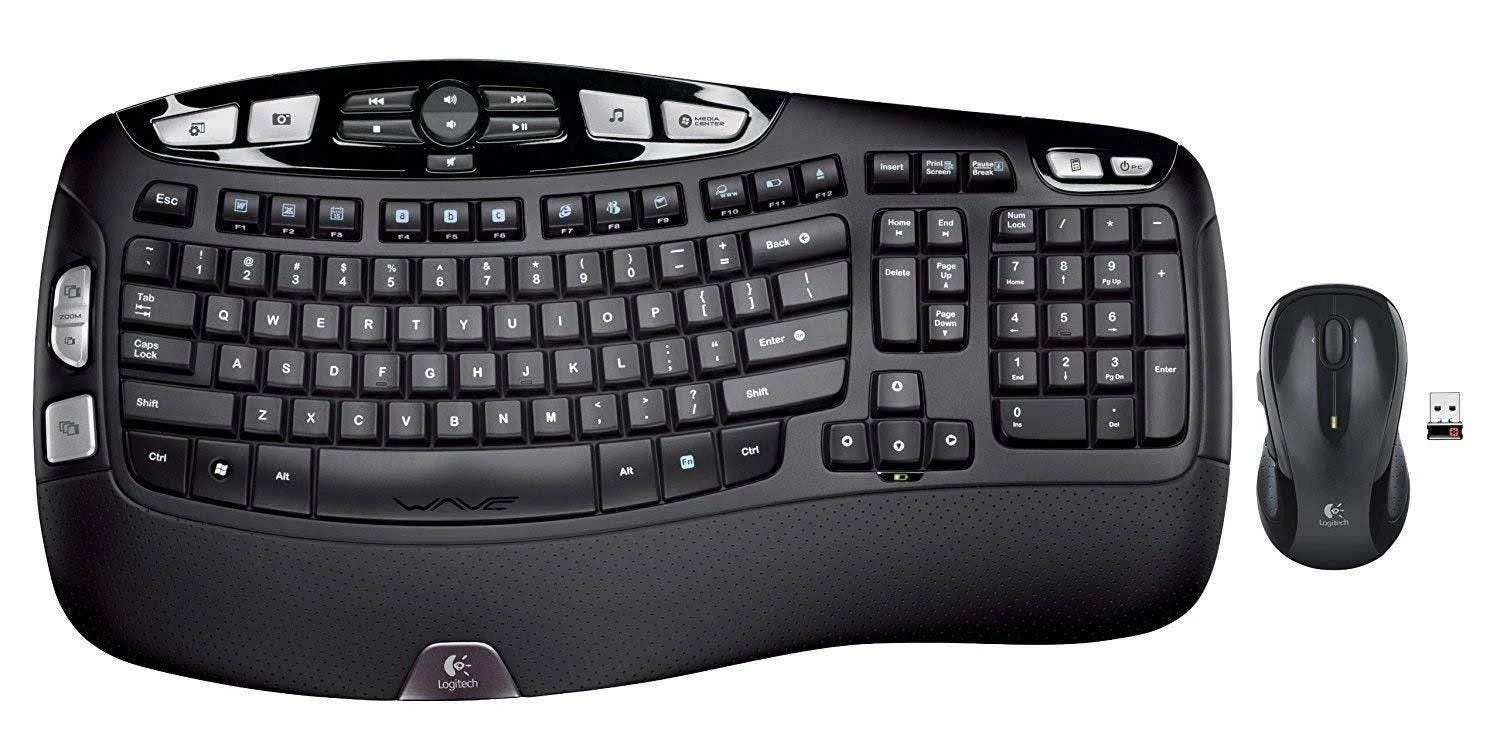 Ergonomic and Comfortable Logitech Wireless K350 Keyboard and Mouse Combo | Image