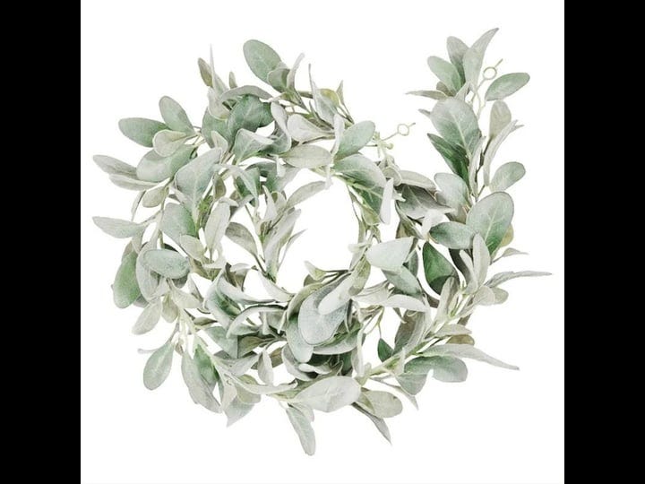 artificial-flocked-lambs-ear-garland-2meter-soft-faux-vine-greenery-and-leaves-for-farmhouse-mantel--1