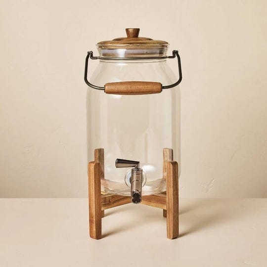 1-8gal-plastic-beverage-dispenser-with-wood-stand-hearth-hand-with-magnolia-1