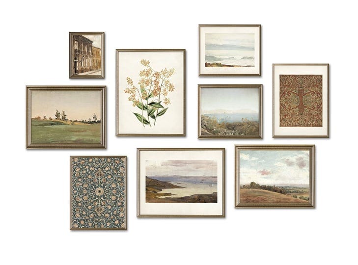 antique-gallery-wall-art-decor-set-of-9-prints-vintage-warm-aesthetic-home-wall-art-decor-posters-gr-1