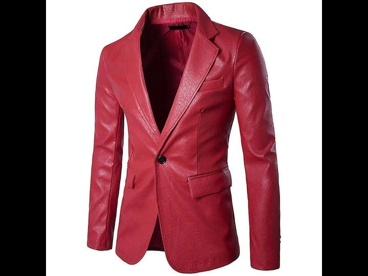 mens-faux-leather-blazer-one-button-notched-lapel-business-jacket-red-l-1