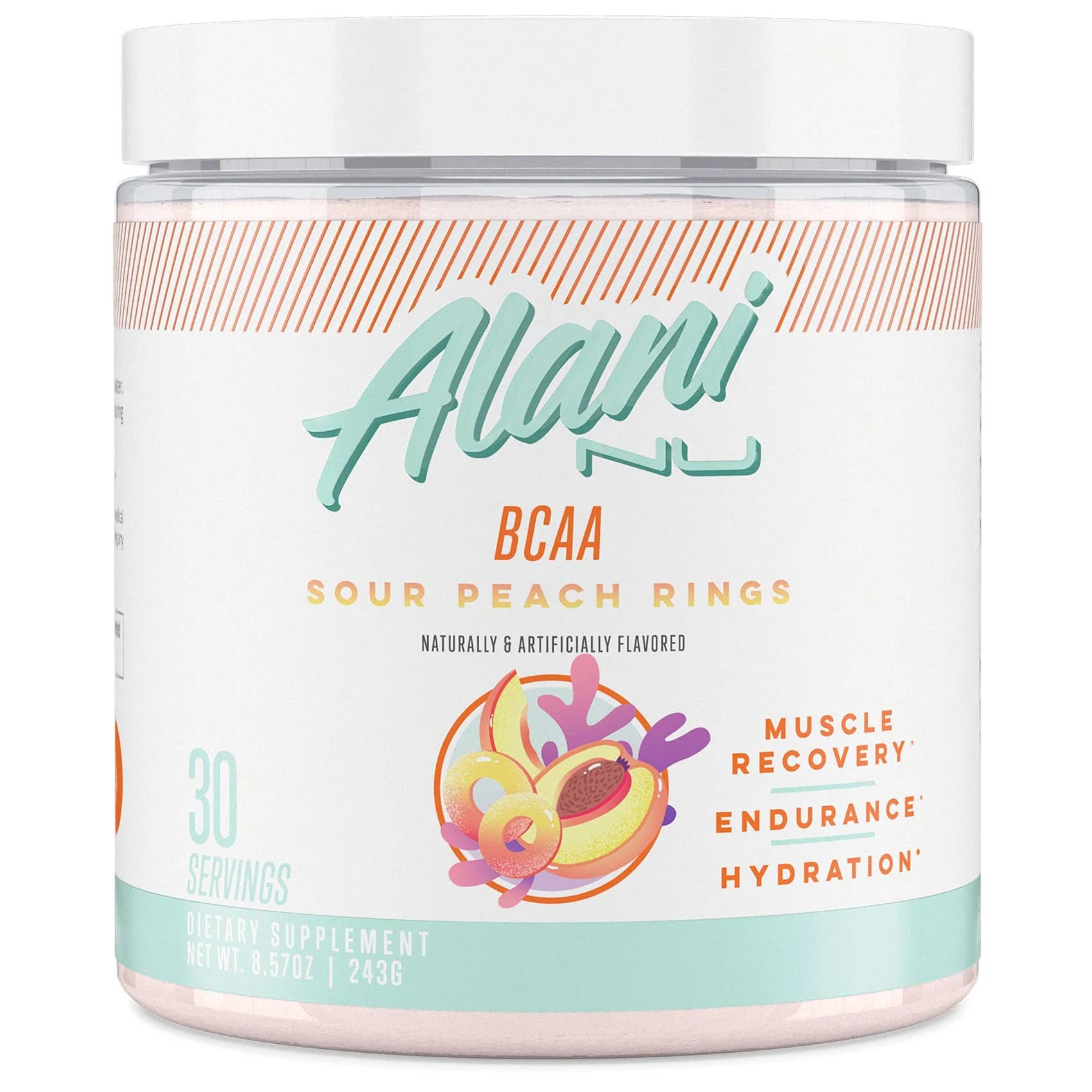 Alani Nu BCAA Sour Peach Rings Energy Boost | Image