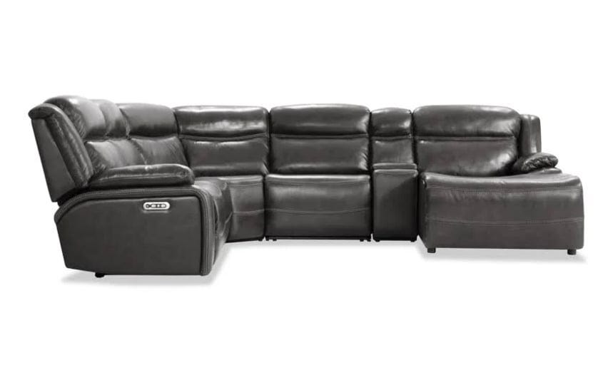 trailblazer-leather-6-piece-right-arm-facing-power-reclining-sectional-sofa-in-gray-memory-foam-tran-1