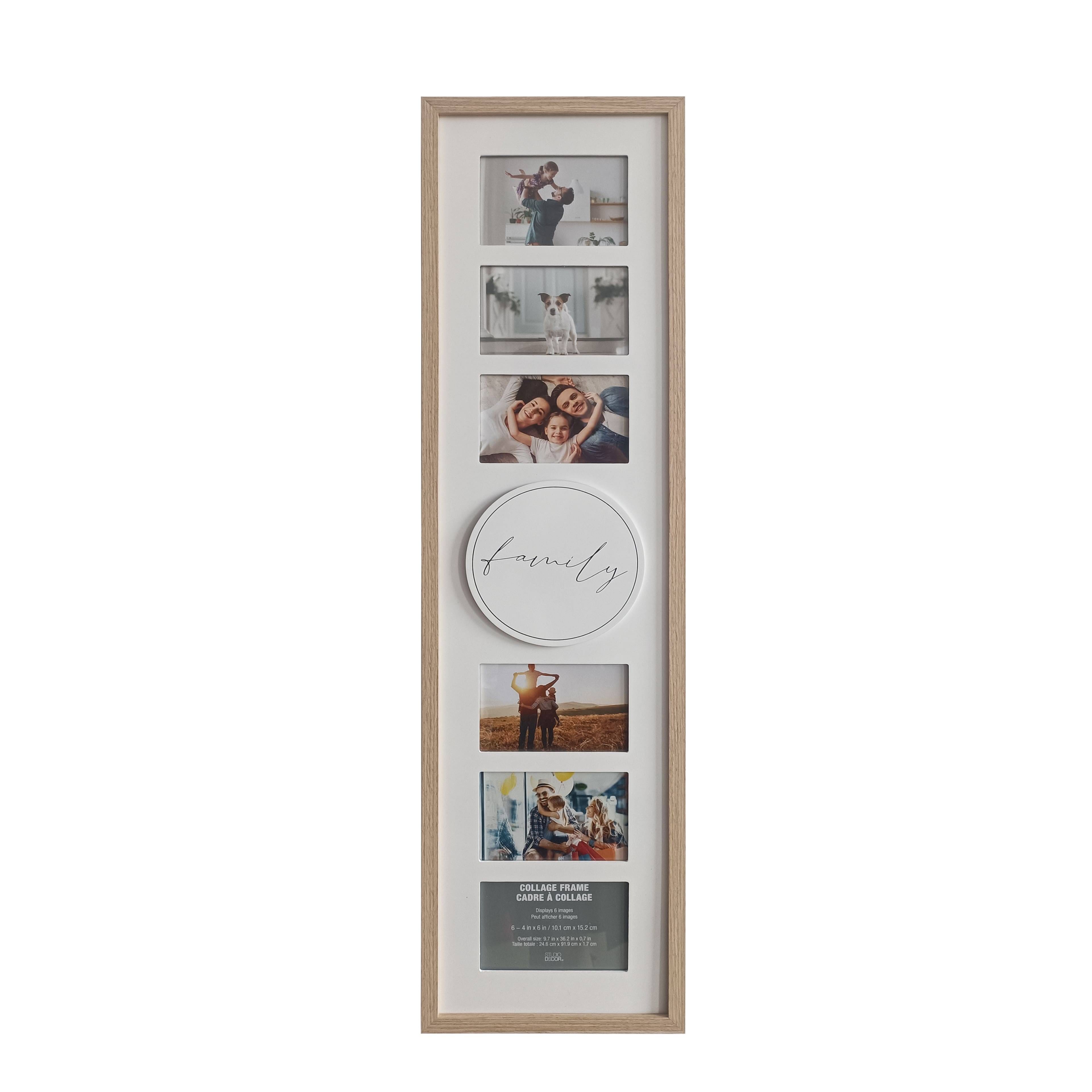 Studio Decor: 4x6 Natural Woodgrain Collage Frame | Image