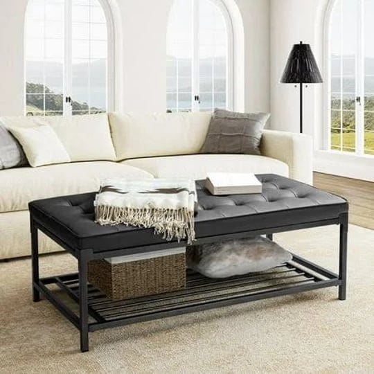 48-inch-leather-rectangle-storage-ottoman-coffee-table-tufted-metal-base-home-living-room-bedroom-bl-1