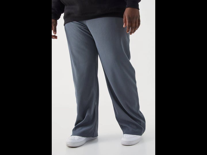 boohoo-plus-size-straight-leg-ottoman-rib-sweatpants-blue-1