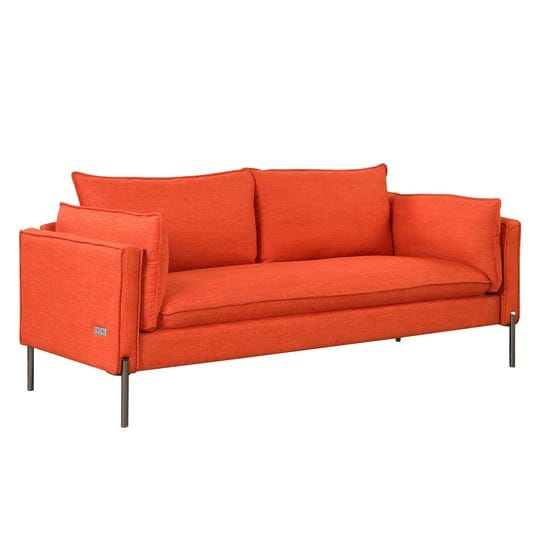 76-2-modern-linen-fabric-upholstered-sofa-3-seat-couch-for-living-room-orange-1