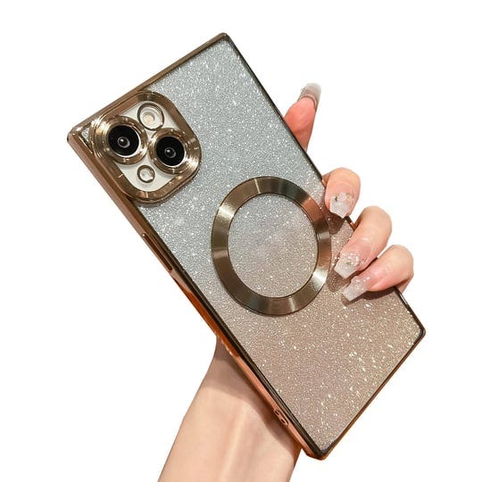 sobln-for-square-iphone-14-plus-case-glitter-magnetic-compatible-with-magsafe-full-camera-lens-prote-1