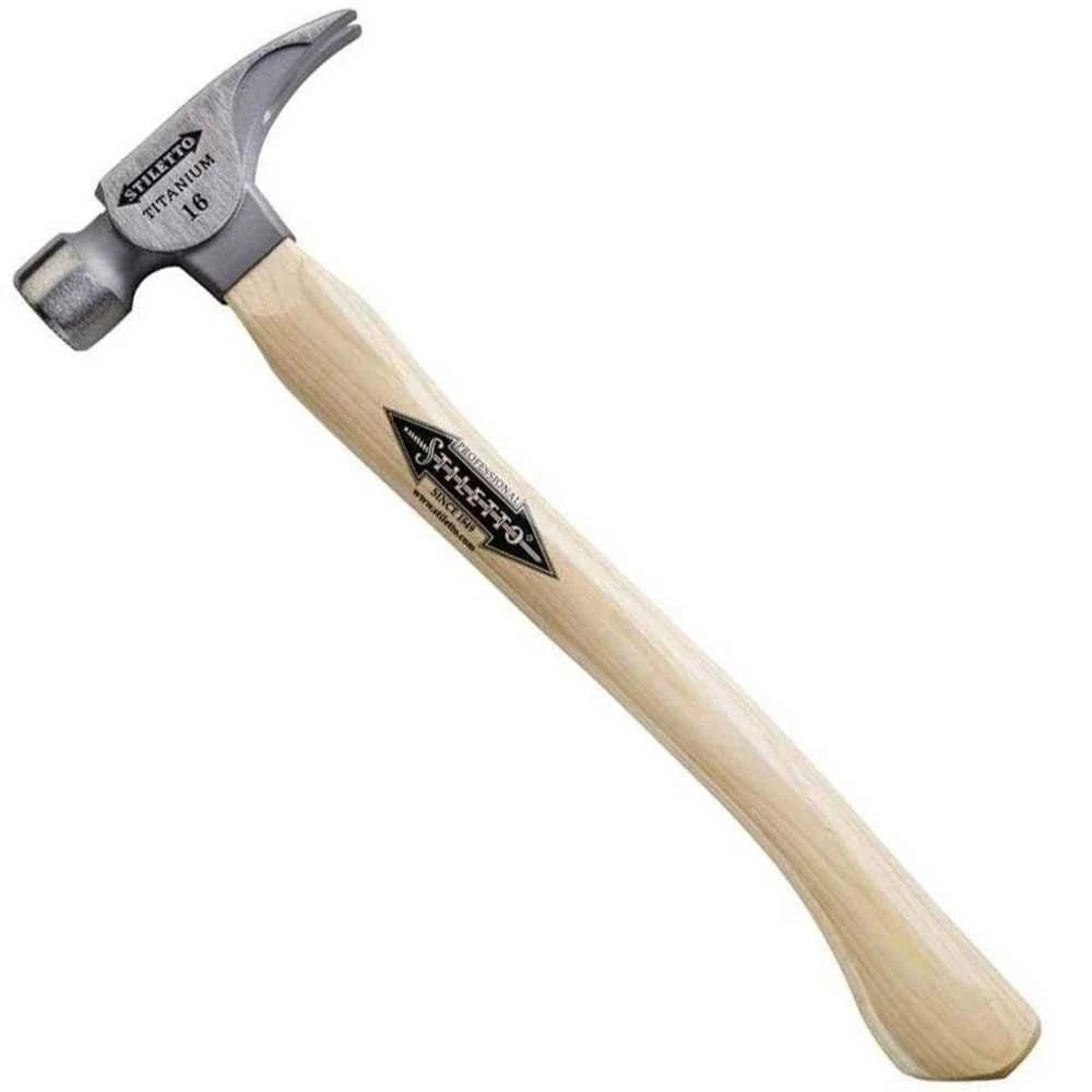 Stiletto TI16SC 16 oz Titanium Hammer with Smooth Face Hickory Handle | Image