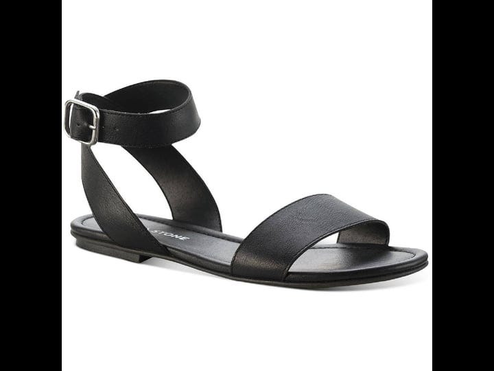 sun-stone-miiah-womens-faux-leather-ankle-buckle-flat-sandals-black-smooth-us-9