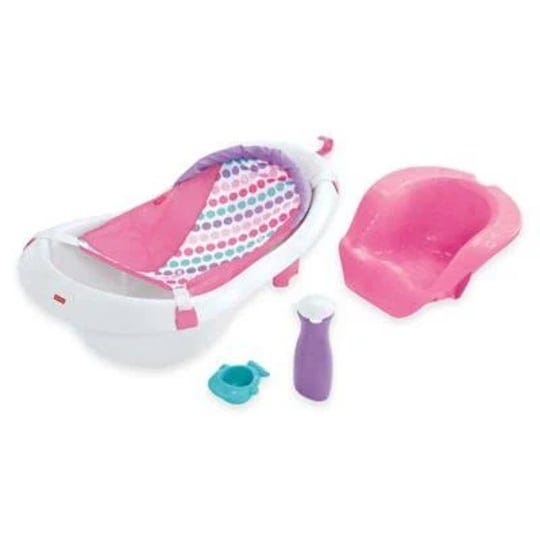 fisher-price-4-in-1-sling-n-seat-bath-tub-pink-white-1