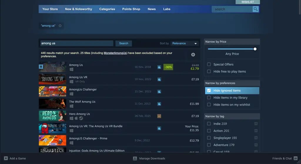 among us steam search How to make account in Among Us