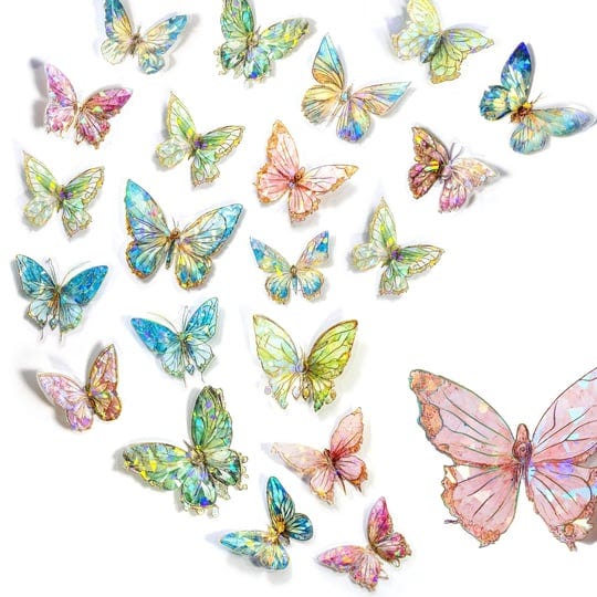 aromoty-butterfly-stickers-set-ice-crystals-holographic-shiny-transparent-resin-waterproof-stickers--1