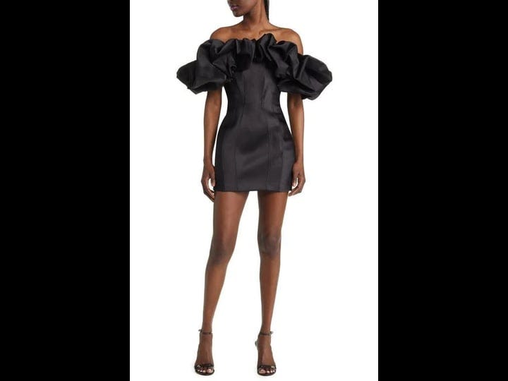 house-of-cb-selena-puff-off-the-shoulder-minidress-in-black-at-nordstrom-size-small-1