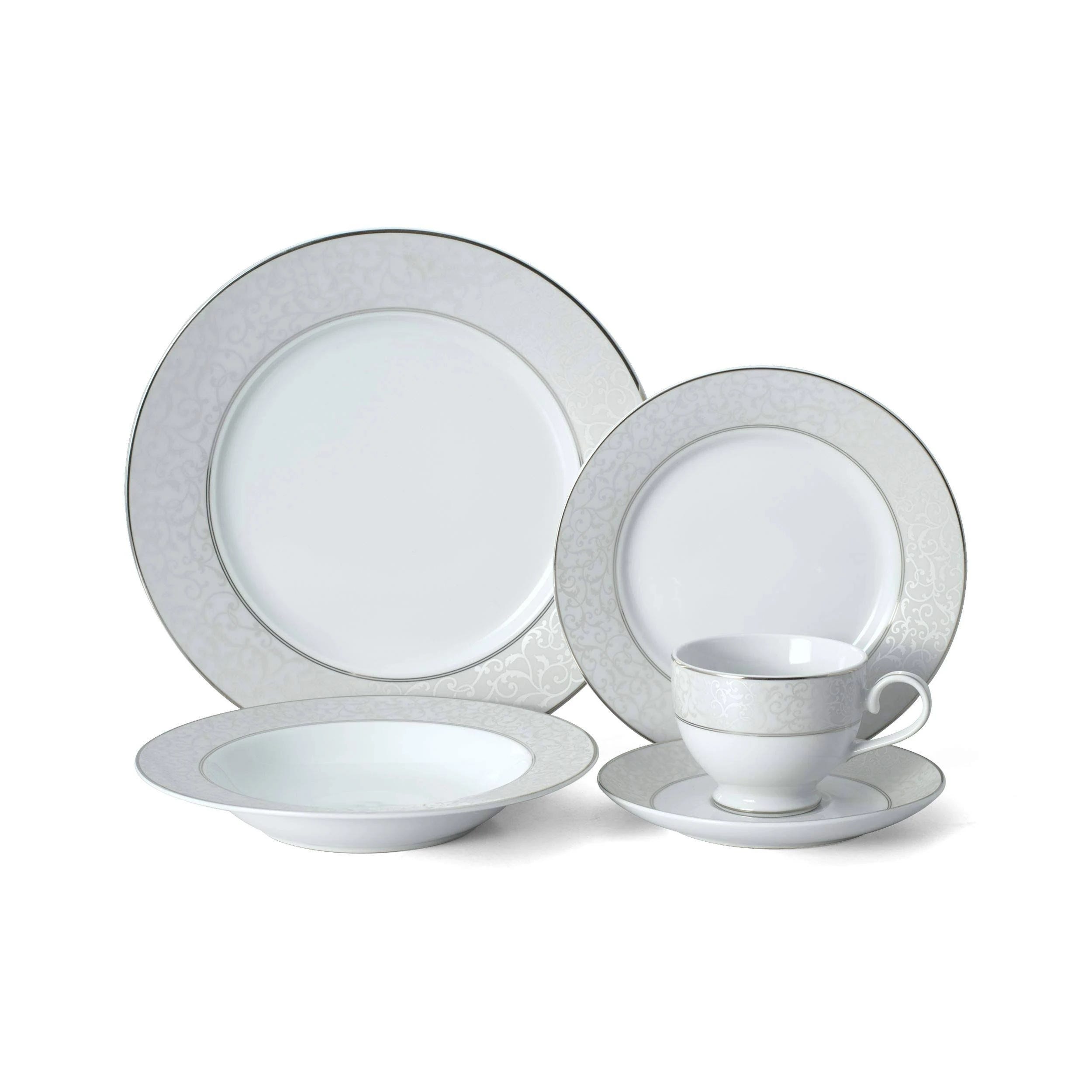 Mikasa Elegant 20-Piece Parchment Dinnerware Set | Image