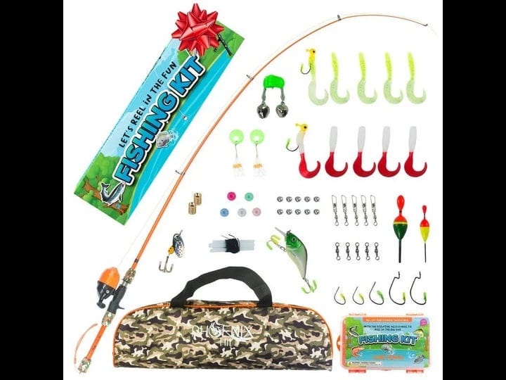 phoenixhit-kids-fishing-pole-and-tackle-box-kit-telescopic-kids-fishing-poles-for-boys-perfect-to-in-1