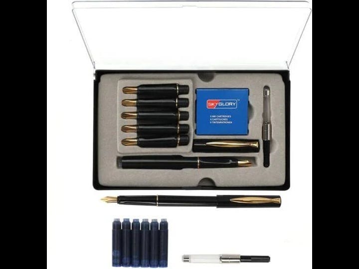 gc-quill-calligraphy-set-fountain-pens-7-different-size-nibs-and-36-assorted-ink-cartridges-kit-for--1
