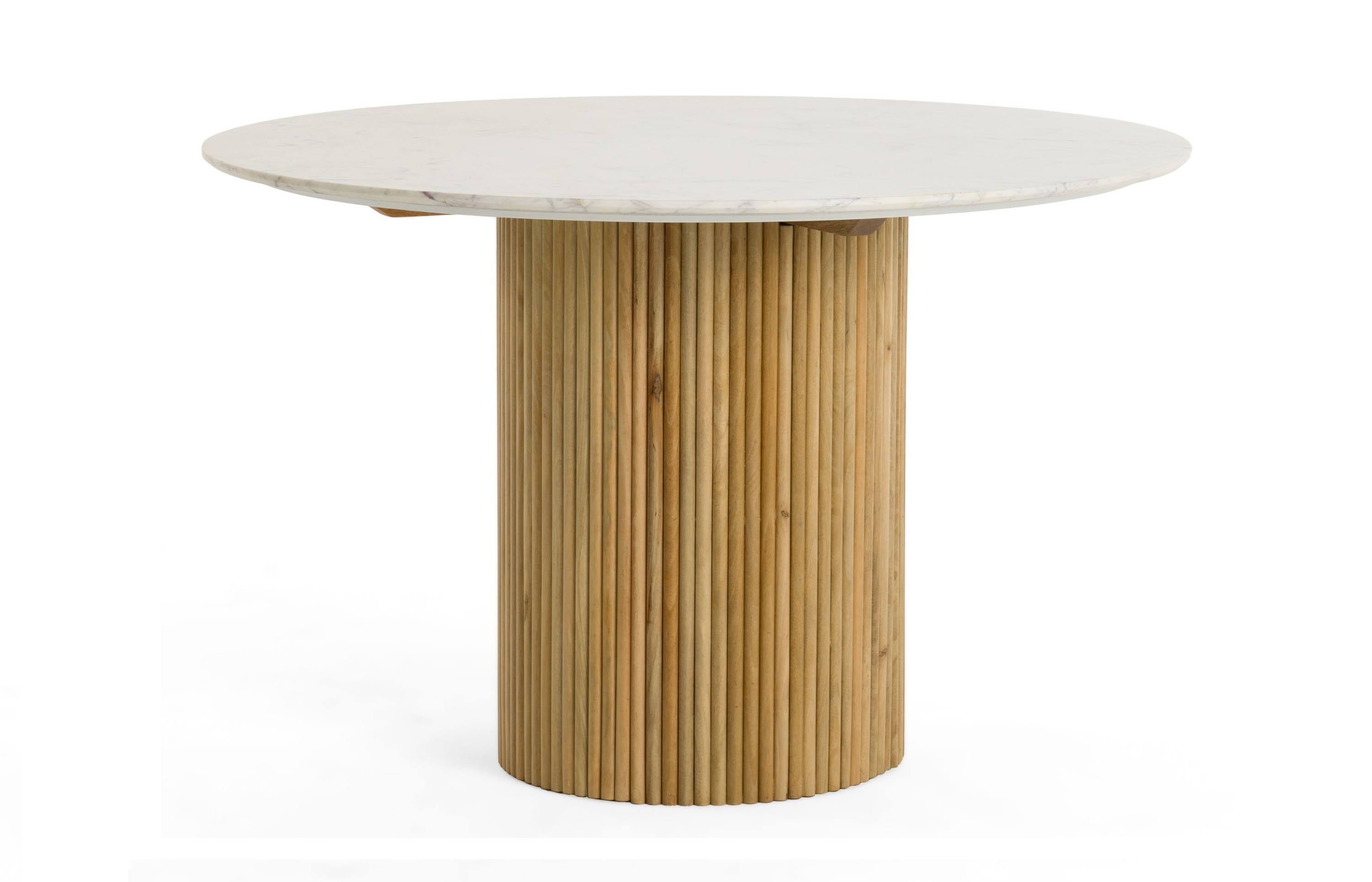 Luxurious Mango Round Marble Dining Table | Image