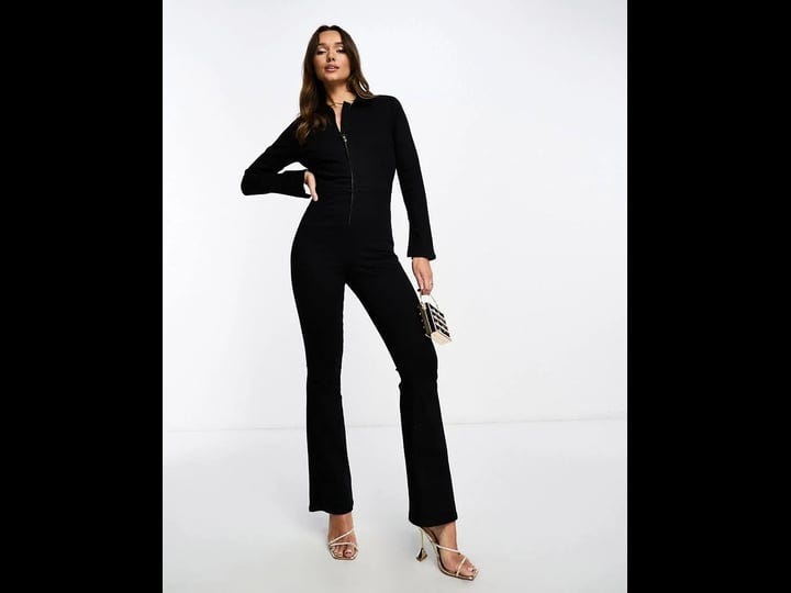 asos-design-stretch-denim-jumpsuit-in-black-with-long-sleeves-1