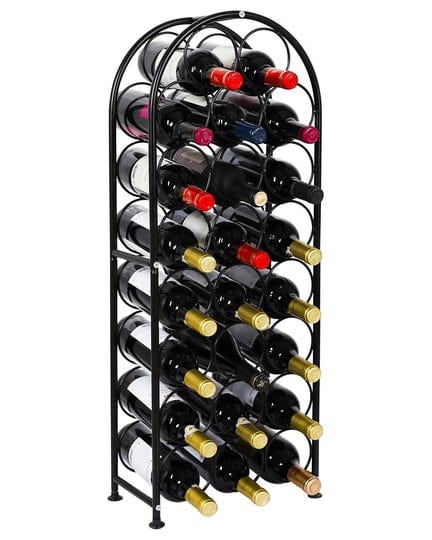 pag-23-bottles-arched-free-standing-floor-metal-wine-rack-holders-stands-with-4-adjustable-foot-pads-1