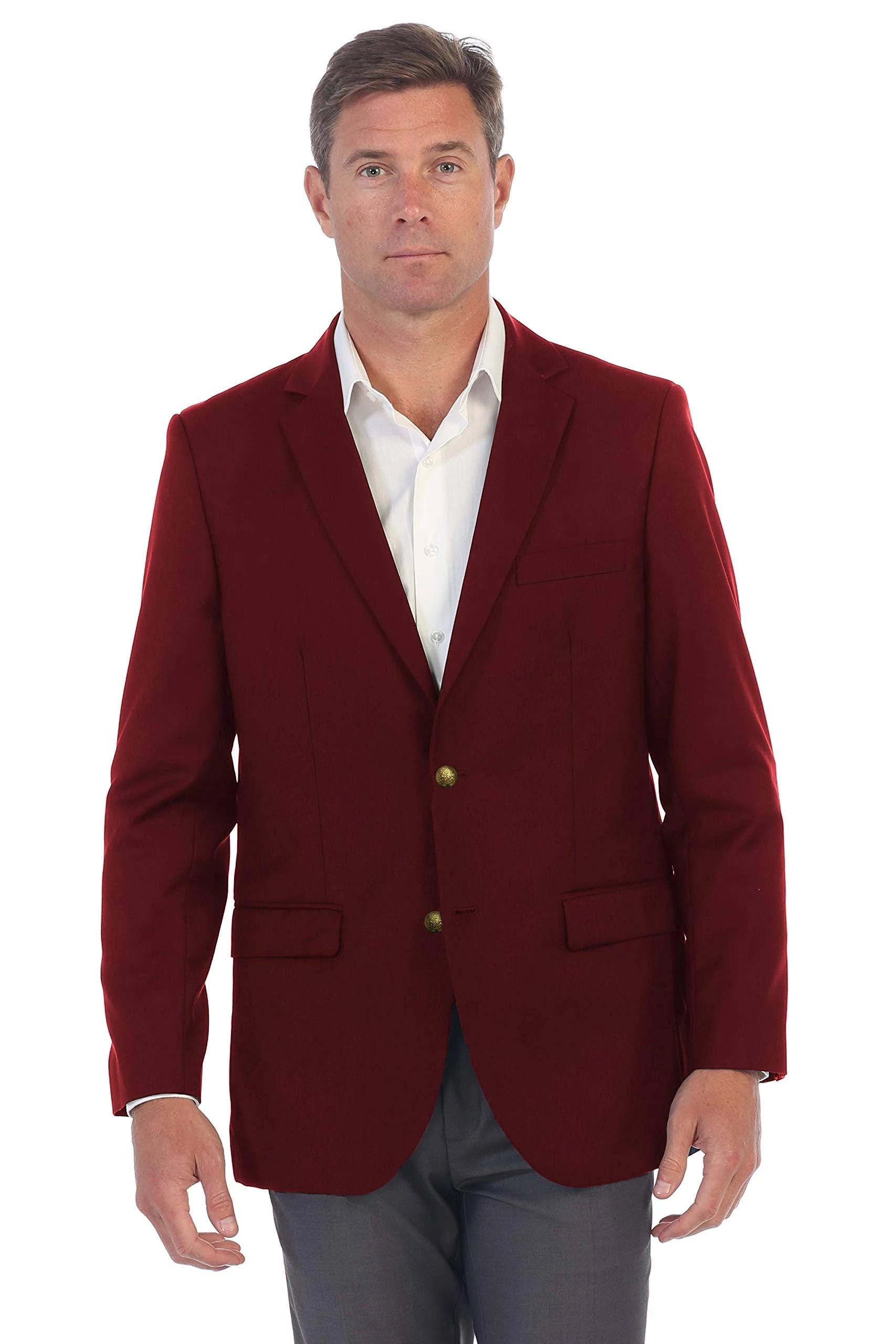 Elegant Red Blazer for Formal Occasions | Image