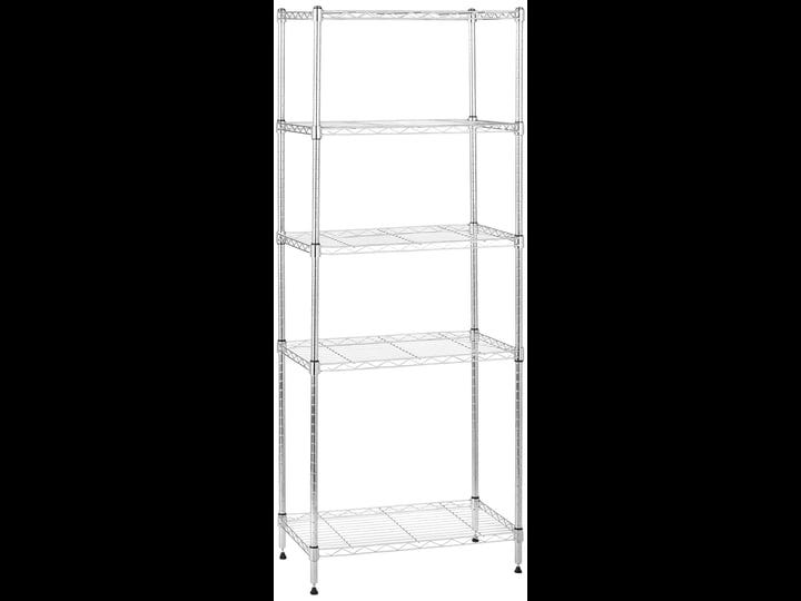 amazon-basics-5-shelf-narrow-adjustable-storage-shelving-unit-200-pound-loading-capacity-per-shelf-s-1