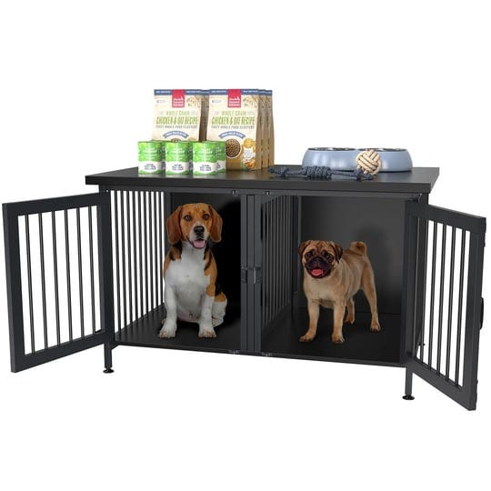 gdlf-double-dog-crate-with-divider-for-1-or-2-dogs-indoor-kennel-cage-int-dims-36-2wx24-5dx21h-black-1