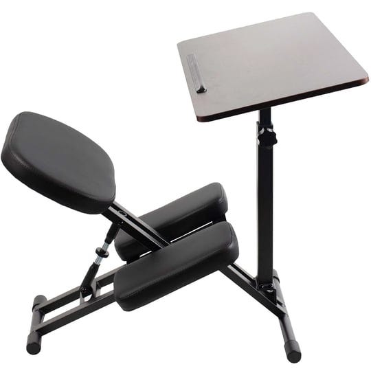 black-dark-wood-kids-kneeling-chair-and-desk-vivo-1
