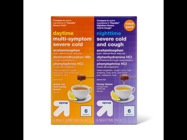 theraflu-multi-symptom-severe-cold-day-night-green-tea-honey-lemon-combo-powder-2-packs-6-ct-target-1