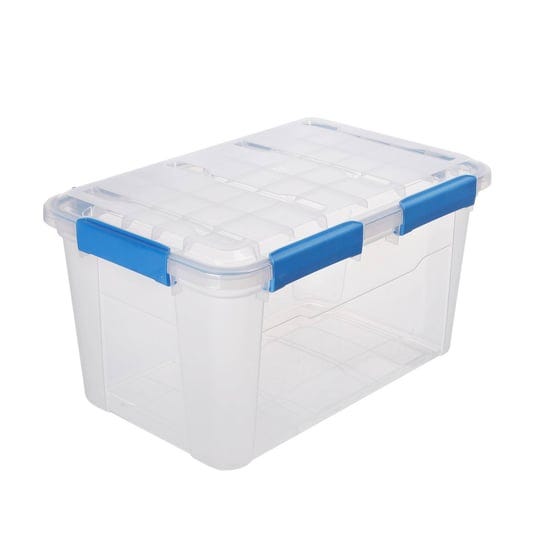 ezy-storage-ip67-rated-50l-waterproof-plastic-storage-tote-with-lid-clear-1