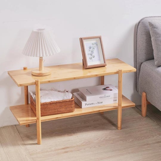 neat-nest-2-tier-rectangle-side-table-large-bamboo-brown-side-table-with-storage-shelf-30x11x16-inch-1