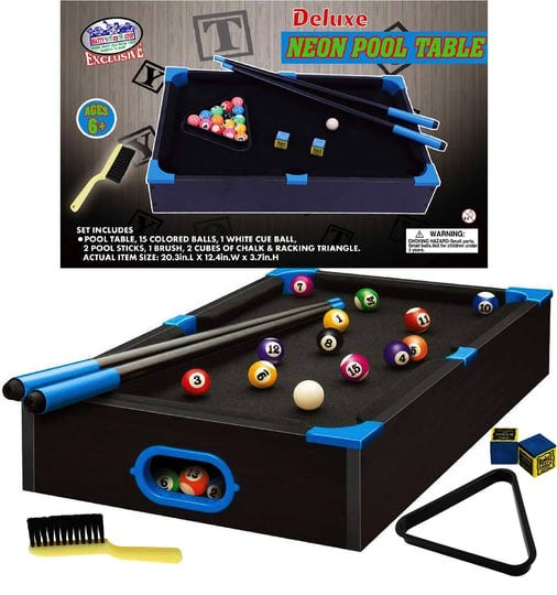 mattys-toy-stop-deluxe-wooden-20-inch-mini-table-top-neon-pool-billiards-table-with-15-colored-balls-1