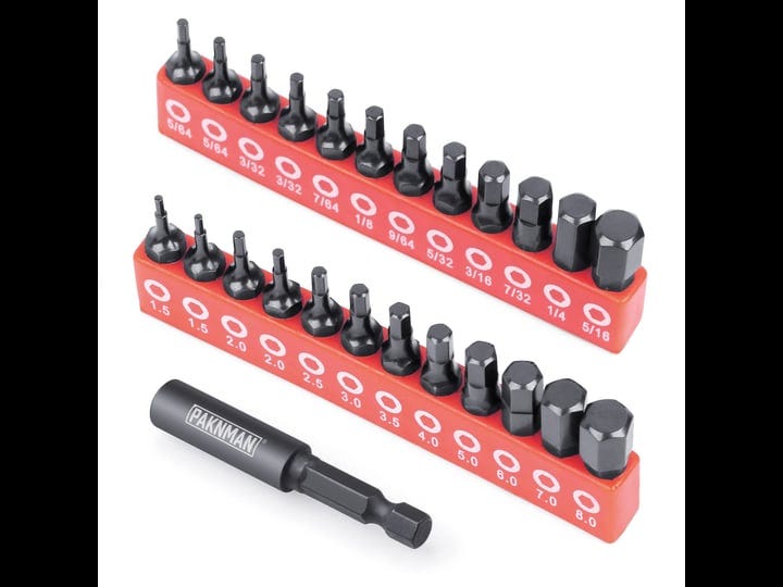 paknman-25-piece-hex-head-allen-wrench-drill-bit-set-1-4magnetic-extension-metric-and-sae-s2-steel-h-1