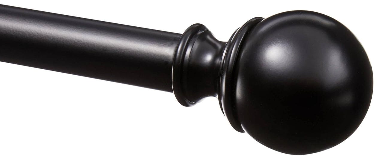 amazonbasics-1-curtain-rod-with-round-finials-72-to-144-black-1