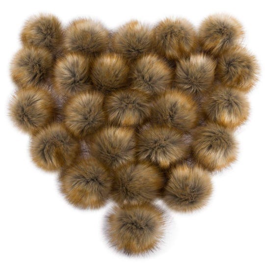 aulock-24pcs-natural-faux-fur-fluffy-pompom-balls-diy-faux-fox-fur-pom-poms-with-elastic-loop-detach-1