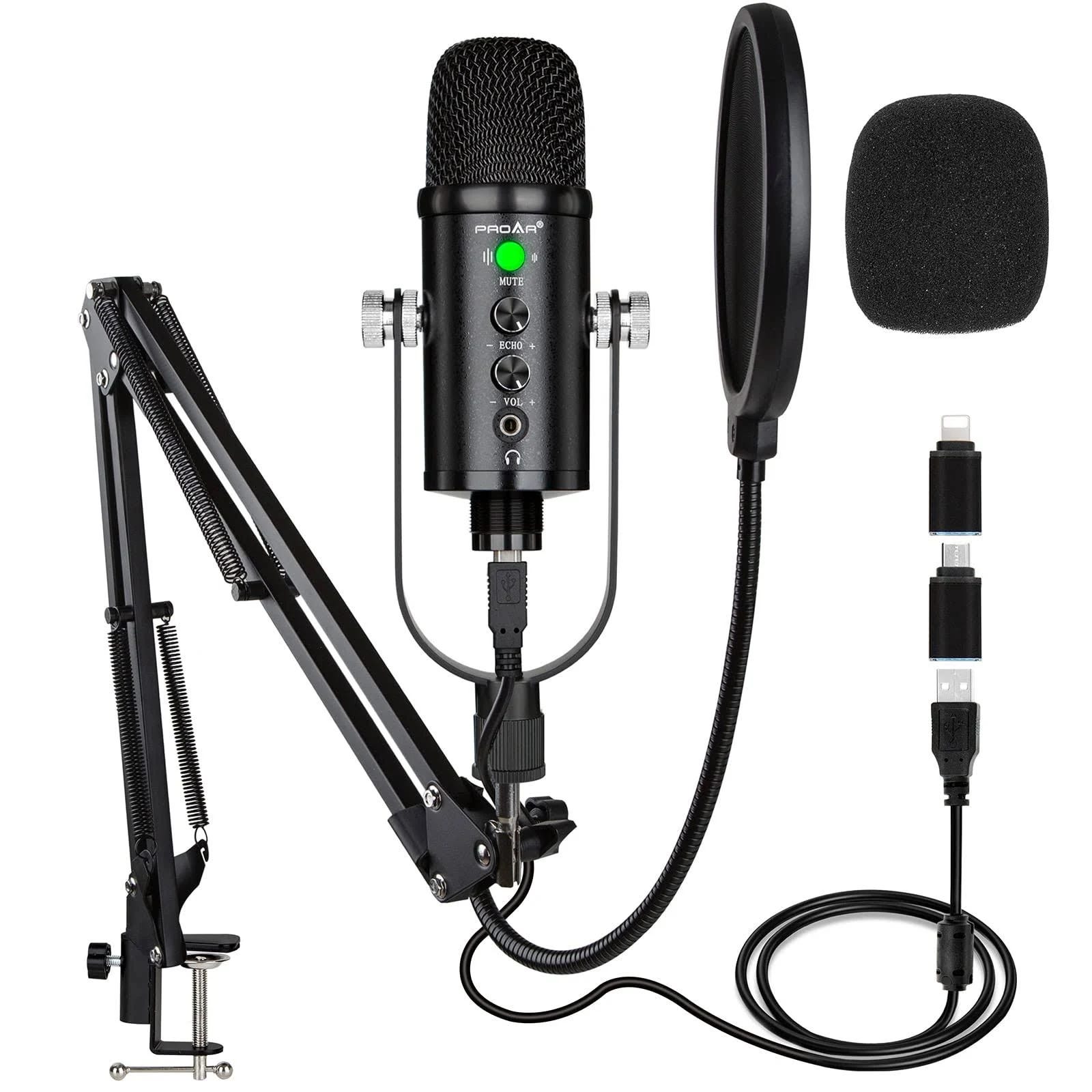 Feature-Rich USB Condenser Microphone for Gaming, Podcasting, and ASMR | Image