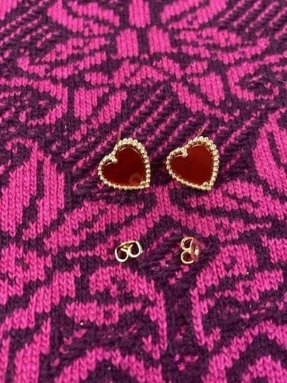 vintage-van-cleef-arpels-red-stone-heart-shaped-stud-earrings-1