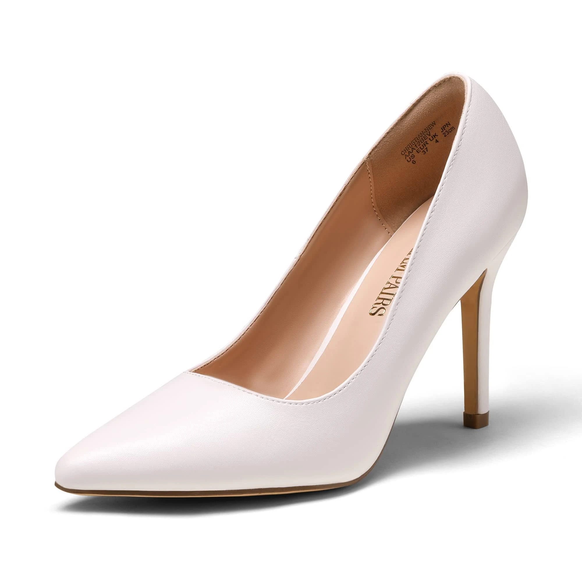 Stylish Chic White Heels with Anti-Slip Outsole | Image