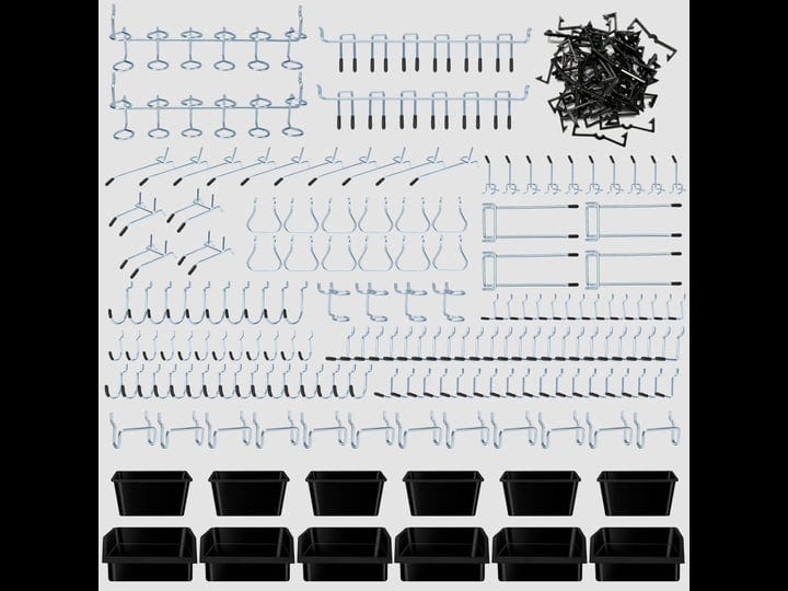 daanxw-248pcs-pegboard-accessories-organizer-kit-pegboard-bins-pegboard-set-for-tools-1-8-and-1-4-in-1