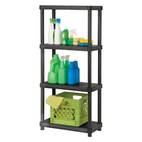 gsc-1224-4sr-4-level-shelving-unit-black-1