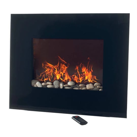 northwest-glass-panel-electric-fireplace-heater-black-1