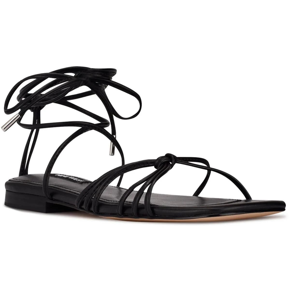 Stylish Strappy Black Sandals from Nine West | Image