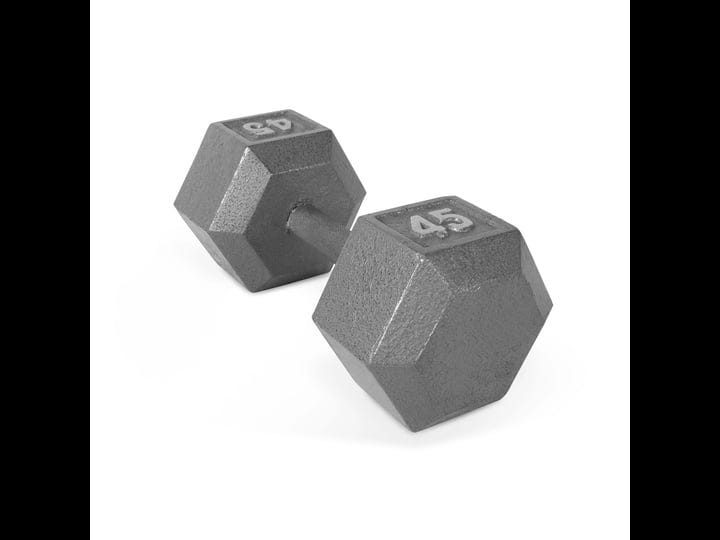 cap-barbell-cast-iron-hex-dumbbell-single-45lbs-1