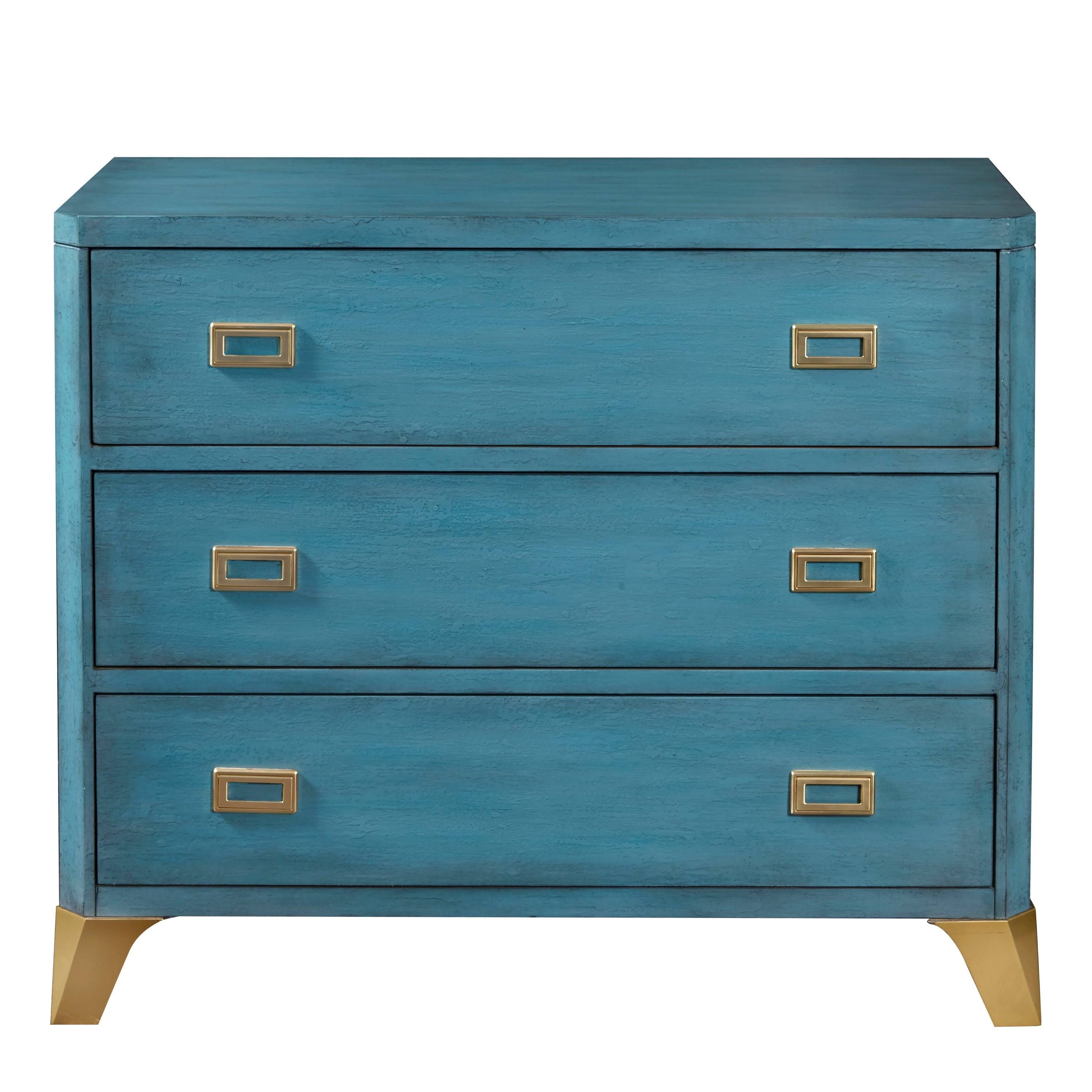 Teal Dresser with Three Spacious Drawers | Image