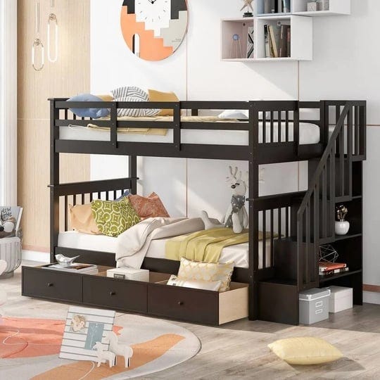 twin-over-twin-bunk-bed-with-stairs-and-3-storage-drawers-solid-wood-bunk-bed-frame-with-storage-for-1