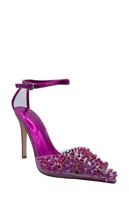 Stiletto Pink Leather Heels from Azalea Wang | Image