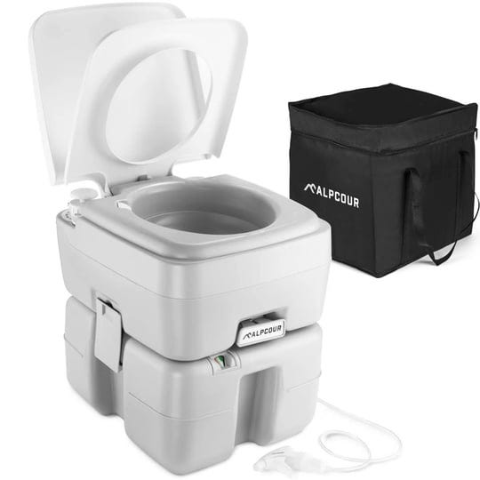 alpcour-5-3-gallon-compact-portable-toilet-indoor-outdoor-commode-with-piston-pump-flush-and-washing-1