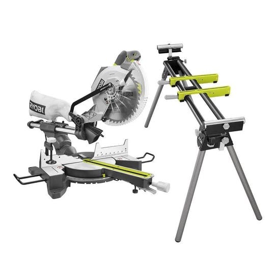 ryobi-tss103rms10g-10-in-sliding-miter-saw-with-led-and-miter-saw-stand-with-tool-less-height-adjust-1