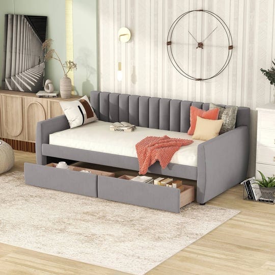 twin-size-velvet-upholstered-daybed-with-2-storage-drawers-wood-slats-and-tufted-backrest-79-9l-x-41-1